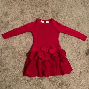 Koala Kids Red Long Sleeve Dress